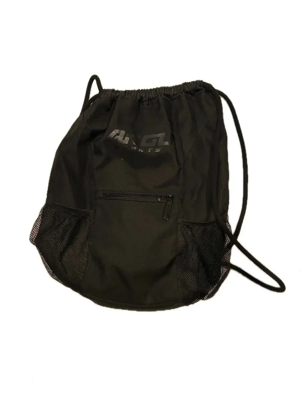 ANGU Sports Black Drawstring Bag Backpack